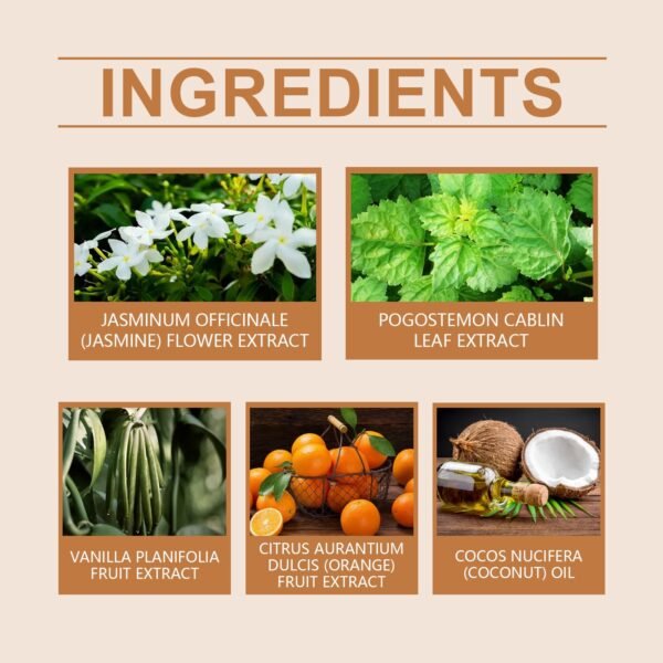 Portable Vanilla Orange Ball Roll-On Perfume